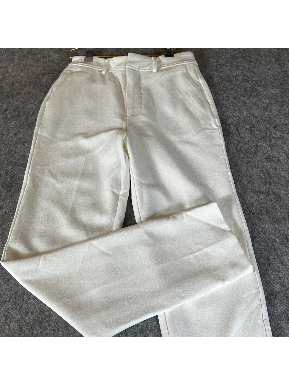 NWT a loves a White Tailored Dress Pants Chic Stylish 0 Straight Leg